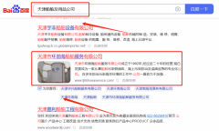天津市环*海船舶服务有限公司百度关键词排名参考网站