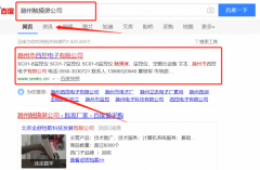 滁州市西控电子有限公司与本司签约百度快照排名协议