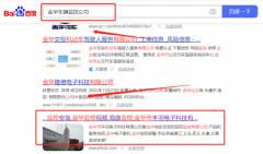 金华丰*电子科技有限公司网站推广优化网络营销优化公司
